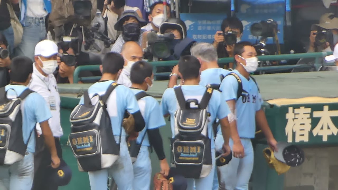 第104回全国高校野球選手権大会 近江高校 記念プレート センバツ2024 近江 甲子園の歴史語る記念プレート 刻んだ名は夢と誇り
