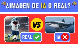 ¿Qué IMAGEN está HECHA por INTELIGENCIA ARTIFICIAL? 🤔😂 | REAL vs IA versión animales | SapientiaQuiz