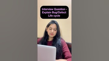 Interview Question- Explain Bug or defect life cycle