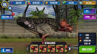 ULTIMA FIRE REXY in JURASSIC WORLD THE GAME HERE ALMOST?!!?!?