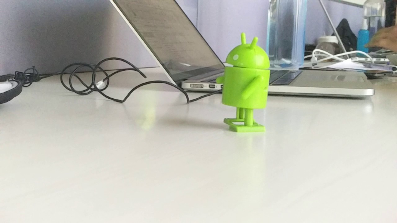 Android Moving Android moving on slow motion - YouTube