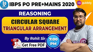 Circular, Square, Triangular, Arrangement | IBPS PO/CLERK | IBPS PO 2020 | Reasoning by Rohit Sir