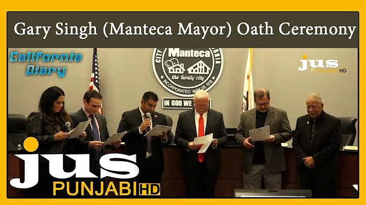 Gary Singh (Manteca Mayor) | Oath Ceremony | California Diary | Jus Punjabi