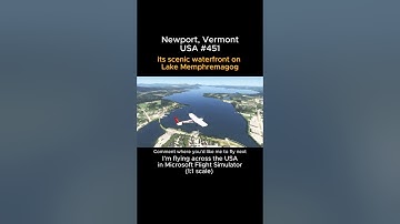 Newport, Vermont from Microsoft Flight Simulator #newport #vermont #msfs #joaha45 #usa #unitedstates