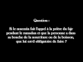 Que faire si jai de la nourriture dans la bouche au moment de ladhan du fajr