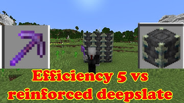 Minecraft 1.19 efficiency 5 netherite pickaxe vs reinforced deepslate, experimental snapshot 1
