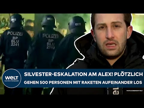 BERLIN: Silvester-Eskalation am Alexanderplatz! 500 Personen gehen mit Böllern aufeinander los!