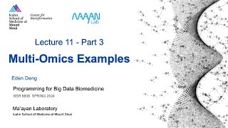 BSR6806 - Lecture 11 - Part 3 - Multi-Omics - Multi-Omics Examples - Eden Deng - ISMMS