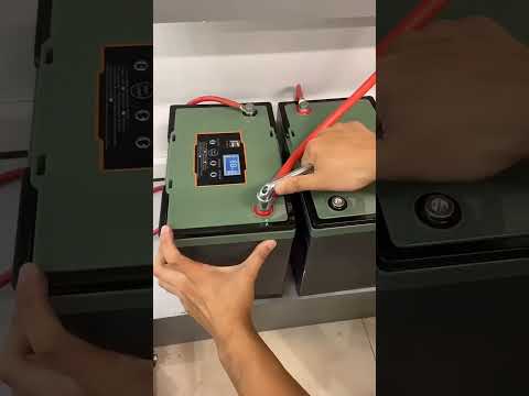 طريقة توصيل الانفرتر والبطاريةاللثيوم للنظومات الشمسيةconnect Inverter Lithium Battery Solar System