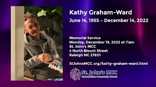 Memorial Service for Kathy Graham-Ward