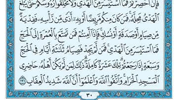 سورة البقرة مكررة عشر مرات - ماهر المعيقلي - مكتوبة - حفظ القرآن الكريم - الصفحة 30