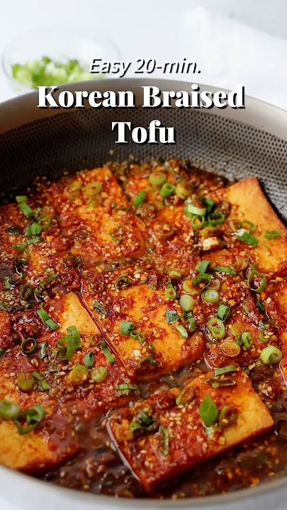 Easy 20-min. Korean Braised Tofu #koreanfood
