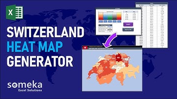 Switzerland Heat Map Generator  | Dynamic Heat Map Excel Template