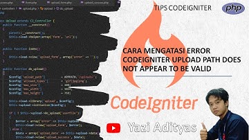 Cara Mengatasi ERROR CODEIGNITER UPLOAD PATH DOES NOT APPEAR TO BE VALID