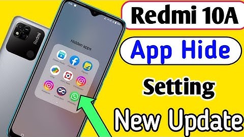 Hide Apps in Redmi 10A | Redmi 10a App Hide New update | Redmi 10A mobile me Apps Hide kaise karen