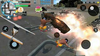 Wanna Fly ; destroy robot car & tank #63 real gangster crime ( Naxeex Studio ) Android GTA Gameplay screenshot 4