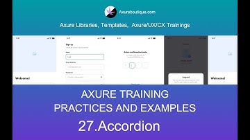 Axure Tutorial-Practices and Examples: 27. Accordion