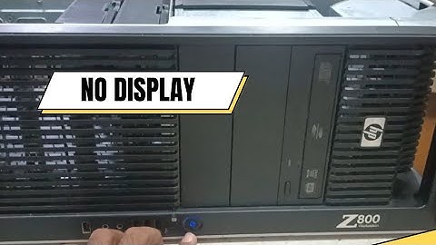 HP Z800 Workstation - No Display Bleu light On Off - Motherboard Repair - Hp Beep Codes - Solution