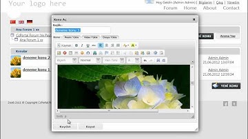CcPortal Asp.Net MVC 4 İle Ders 15 Forum konu listeleme ve konu açma
