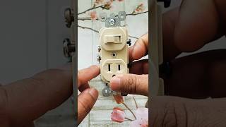 Conexión de interruptor + tomacorriente #shorts #aprender #electricidad #joserios #tomacorriente