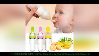 Safe Useful Silicone Baby Bottle With Spoon Food Supplement Rice Cereal Bottles Squeeze Spoon Milk F
