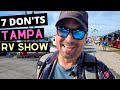 The Don'ts of Tampa RV Show | 7 Rules You Shouldn't Break