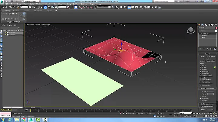 3ds Max  10-09 Modify NURBS Objects   Surface Display Area
