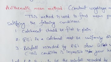 Arithmetic Mean Precipitation Method