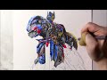 Optimus Prime Time Lapse – From Sketch to Final Art! Made by EmilyMeganX #transformers #optimusprime