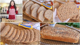 خبز التوست الصحيبدقيق القمح الكامل للريجيم  بطريقة سهلة انجح وصفة ممكن تجربوهاPain de mie complet