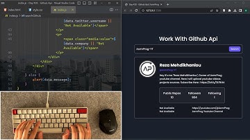 ASMR Programming - Github Api in Javascript - No Talking