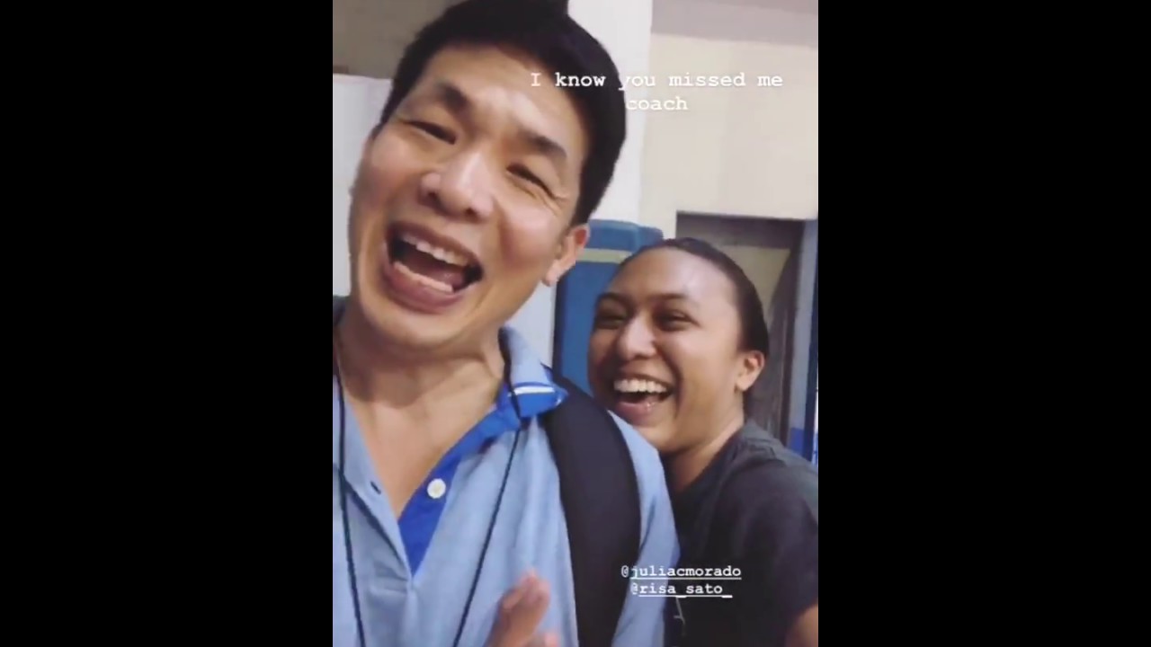 Jamie Lavitoria and Coach Tai Bundit