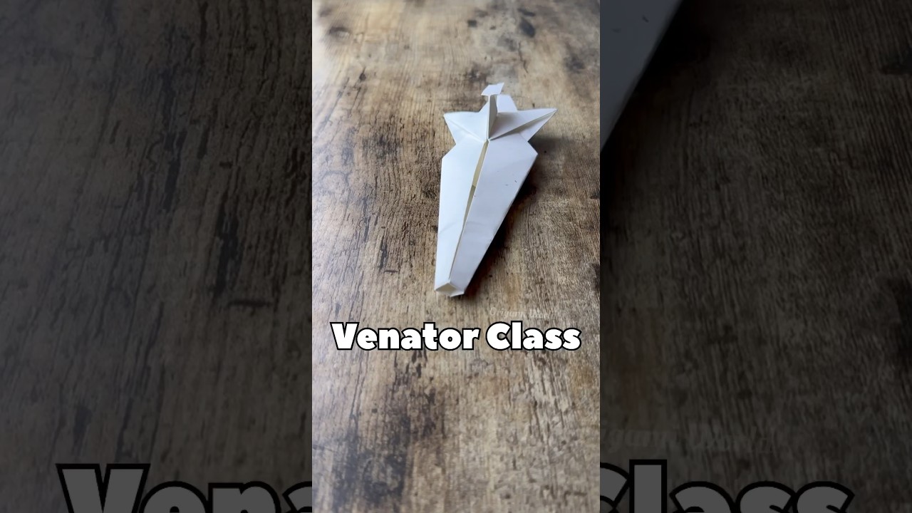 EASY VENATOR CLASS STAR DESTROYER ORIGAMI TUTORIAL | DIY ORIGAMI STAR WARS ART STEP BY STEP
