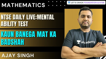 NTSE Daily Live: Mental Ability Test | Menti Quiz : Kaun Banega MAT ka Badshah | Ajay Singh