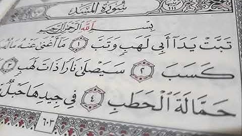 Hazza Al Balushi سورة المسد للقارئ هزاع البلوشي