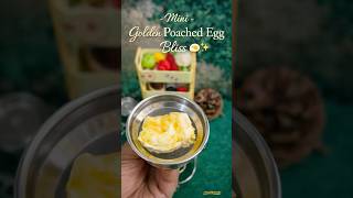 Mini Golden Poached Egg Bliss 🍳✨#niksminifoodkey #minifood #tinyfood #miniaturecooking #minifoodkey