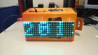GPS-syncronised LED Matrix Arduino Based Clock