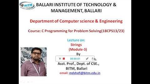 C Strings   Declaration and Initialization