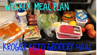 Kroger keto grocery haul on a budget + weekly meal plan