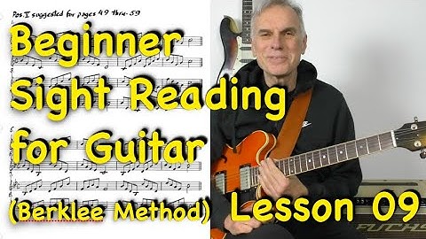 Beginner Sight Reading for Guitar - Lesson 9 (Berklee Method)