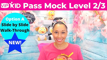 New! VIPKid Mock Class Level 2/3 Certification Option A: Walk-through
