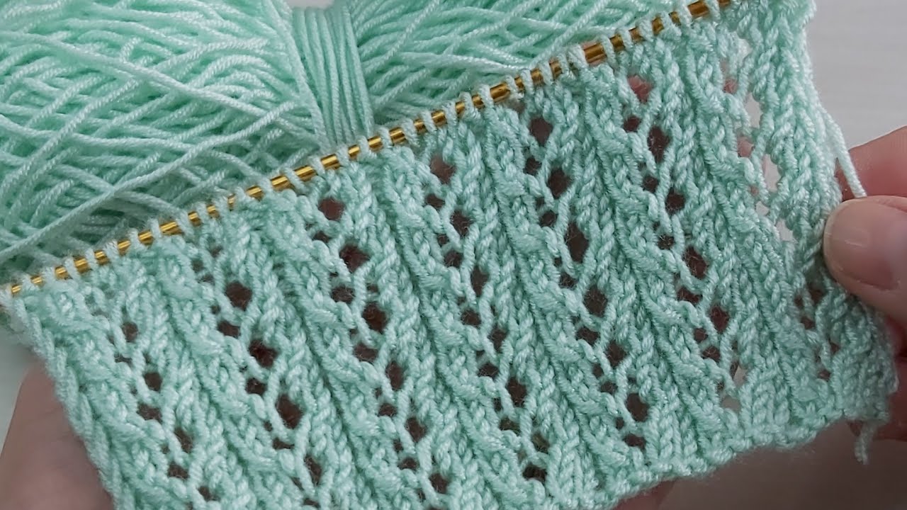 İki şiş çok seveceğiniz örgü model anlatımı crochet knitting - YouTube