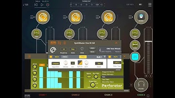 SynthMaster One & Perforator - AUv3 Triple Special in AUM - iPad Air 2