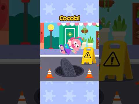 ¡¡AYUDA!! ¡Me caigo a la alcantarilla!😨💥 #Shorts #forKids #Cocobi