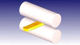 Tantalum Slab Rolling Simulation