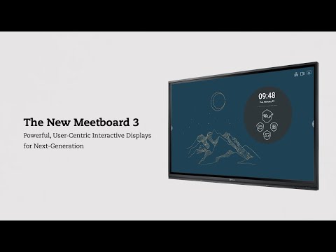 AG Neovo New Meetboard 3 - 4K Interactive Displays for Hybrid Learning &amp; Meeting Solutions