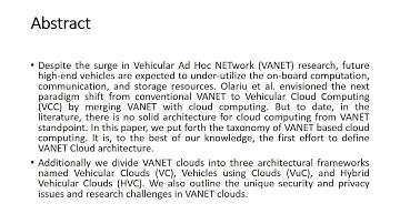 Rethinking Vehicular Communications Merging VANET with cloud computing