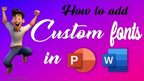 How to install new fonts in PowerPoint | Installing custom fonts in MS Word #fontstyle #powerpoint