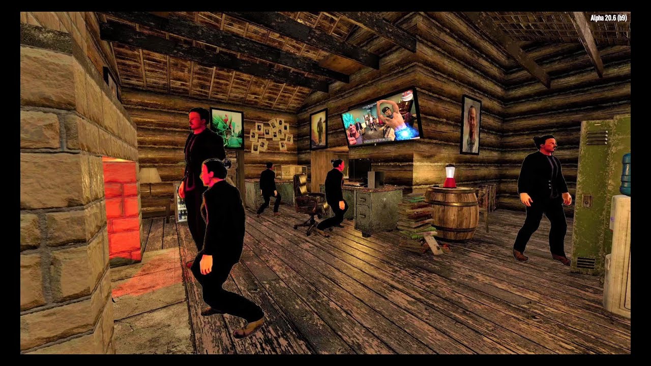 1 Hour of 7 Days to Die Ambience CREEPY Cabin in the Woods YouTube