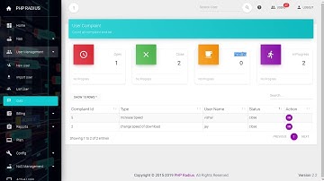 Admin CMS Report | PHP Radius Server